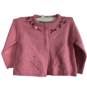 3 pommes Baby Sweater very thick color Pink New